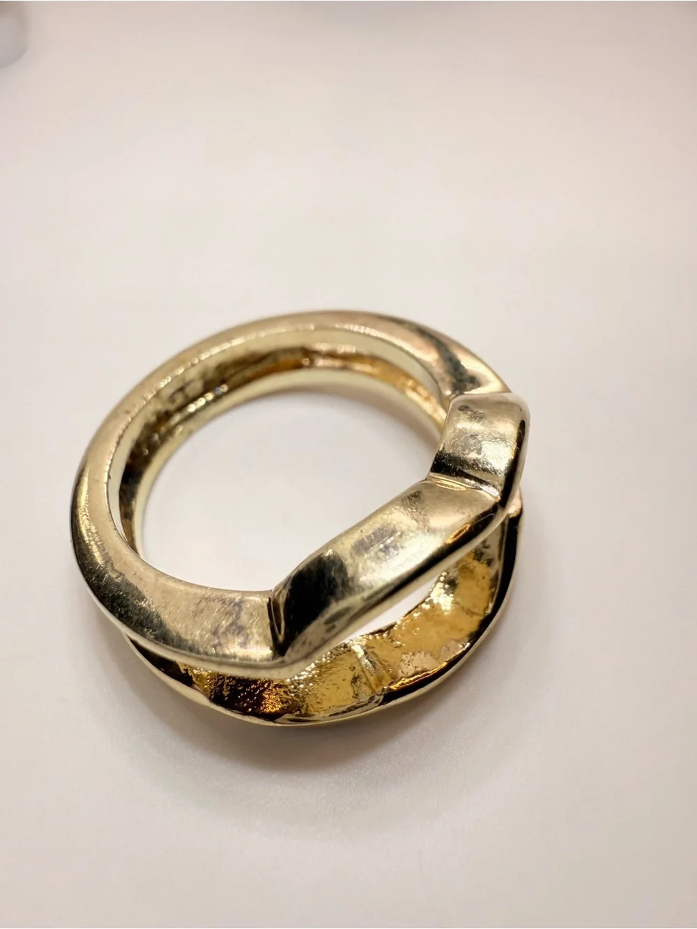 Gold Tone ring Size 5-1/4